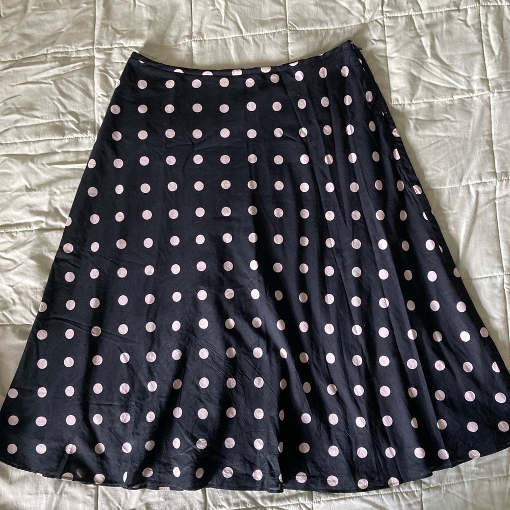 A-Line Polka Dot Skirt